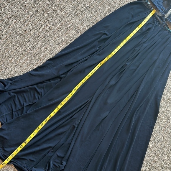 Michael Kors Collection Sequin Bikini Top Cut-out Jersey Maxi Dress Gown black - Picture 14 of 14